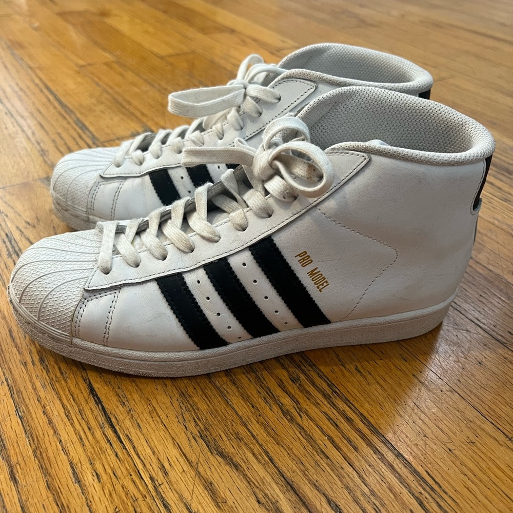 ADIDAS Pro Model “Cloud white/core black” Men’s high top shoes